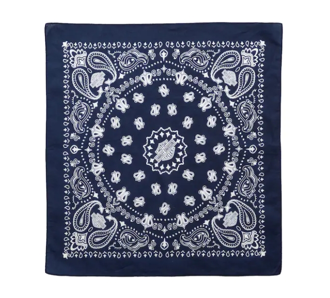[97698-22VX] American Heritage Oversized Bandana - Peacoat