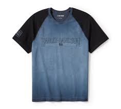 Men's Iron Bond II Short Sleeve Tee - Colorblock - Mood Indigo & Harley Black