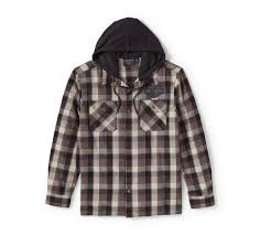 Metal Bound Long Sleeve Hooded Shirt