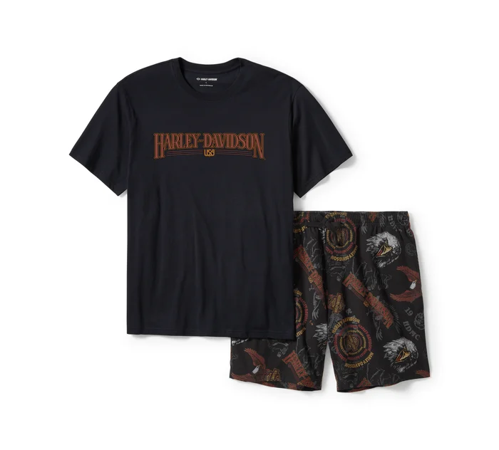 Men's 80s Tank Pajama Shorts Set