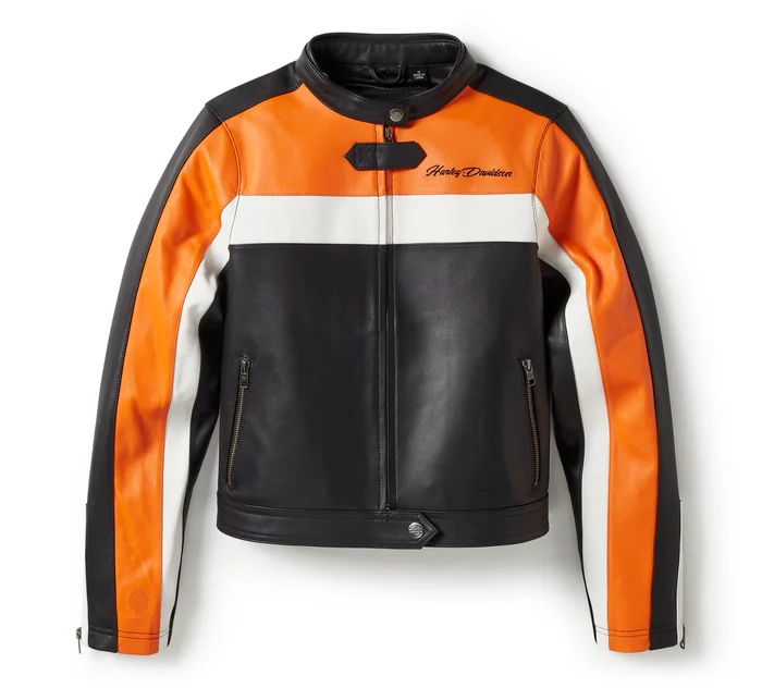 Essential Moto Blocked Leather Jacket