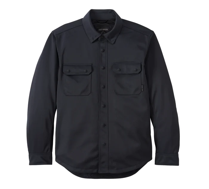 Willie G® Skull Graphic Mesh Operative Riding Shirt Jacket