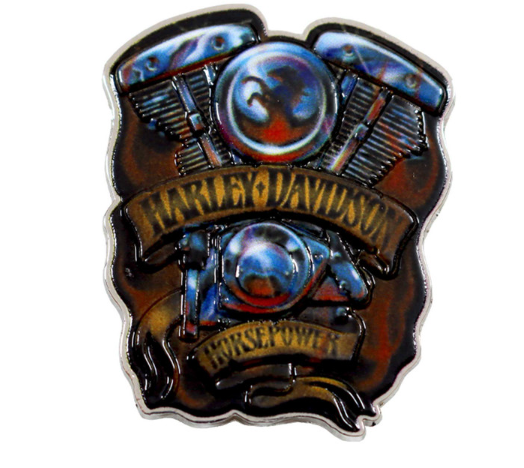 [LSA-02222-4] Chrome Horsepower Pin 1.5"