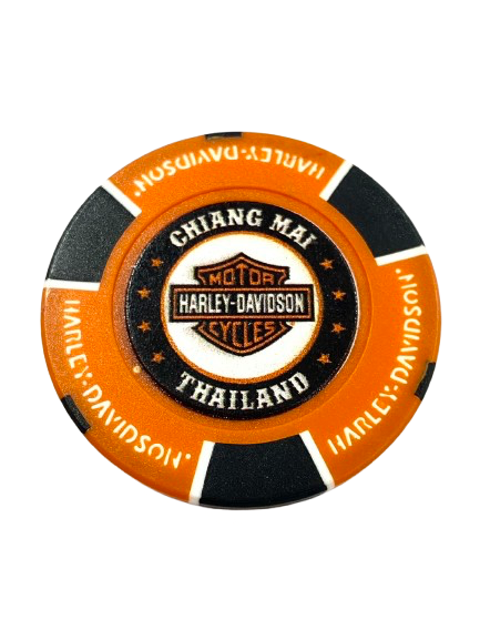 [LDW-02259-0] Poker Chip - Orange