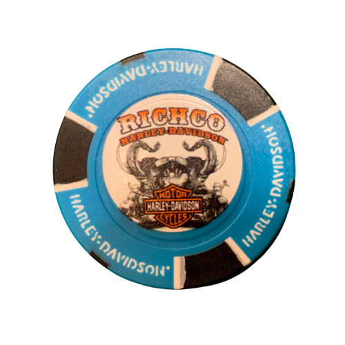 [LDW-02260-6] Poker Chip -  Blue