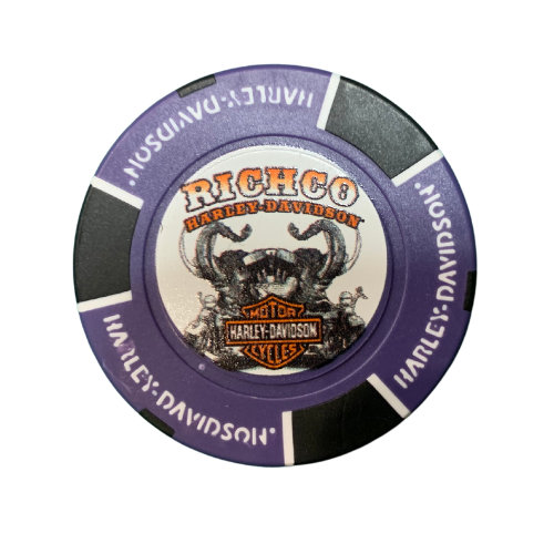 [LDW-02262-0] Poker Chip-Purple