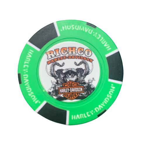 [LDW-02263-7] Poker Chip-Neon Green