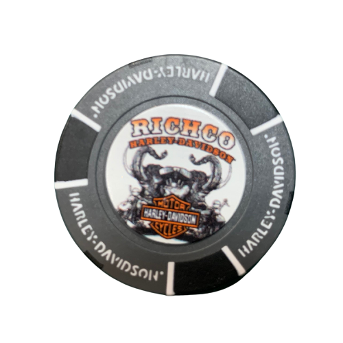[LDW-02269-9] Poker Chip-Dark Grey