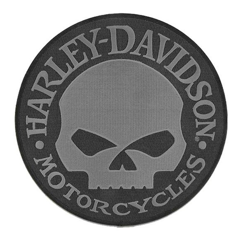 [LSA-02337-5] 8" WILLIE G SKULL GREY PATCH