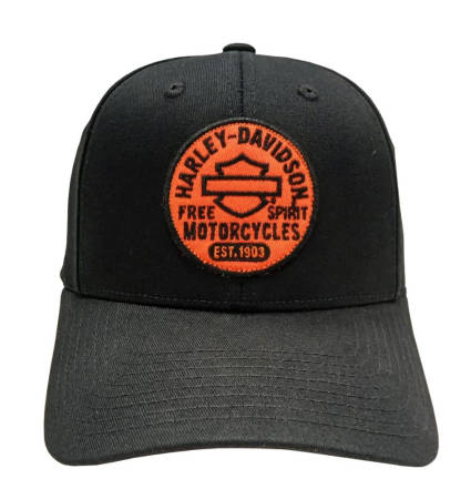 [LBR-02389-4] Black Plaque Hat S/M