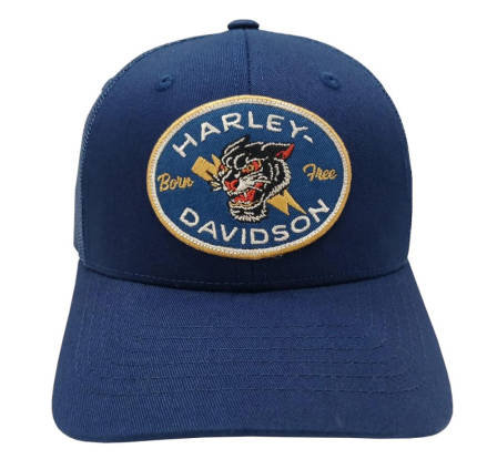 [LBR-02391-7] Panther Navy Trucker Hat 