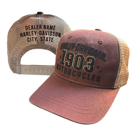 [LBR-02398-6] Greased Rust/Cream Hat 