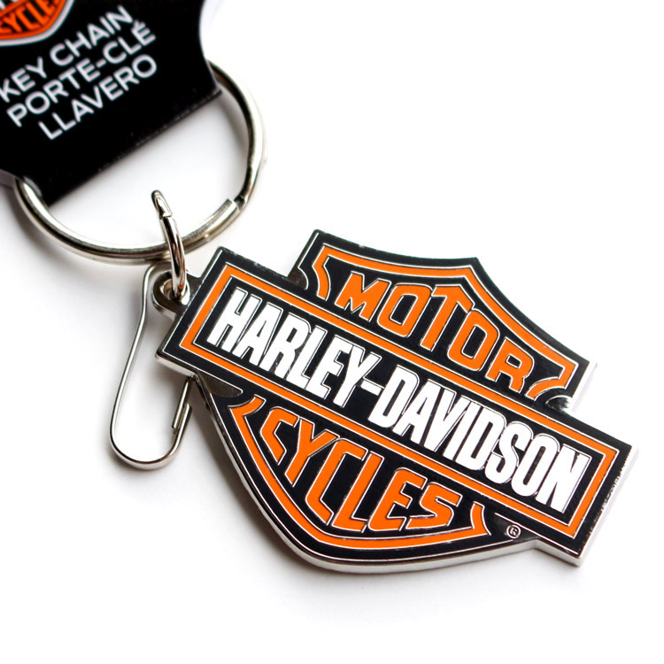 [LCP-224452-1] Enamel Bar and Shield Keychain
