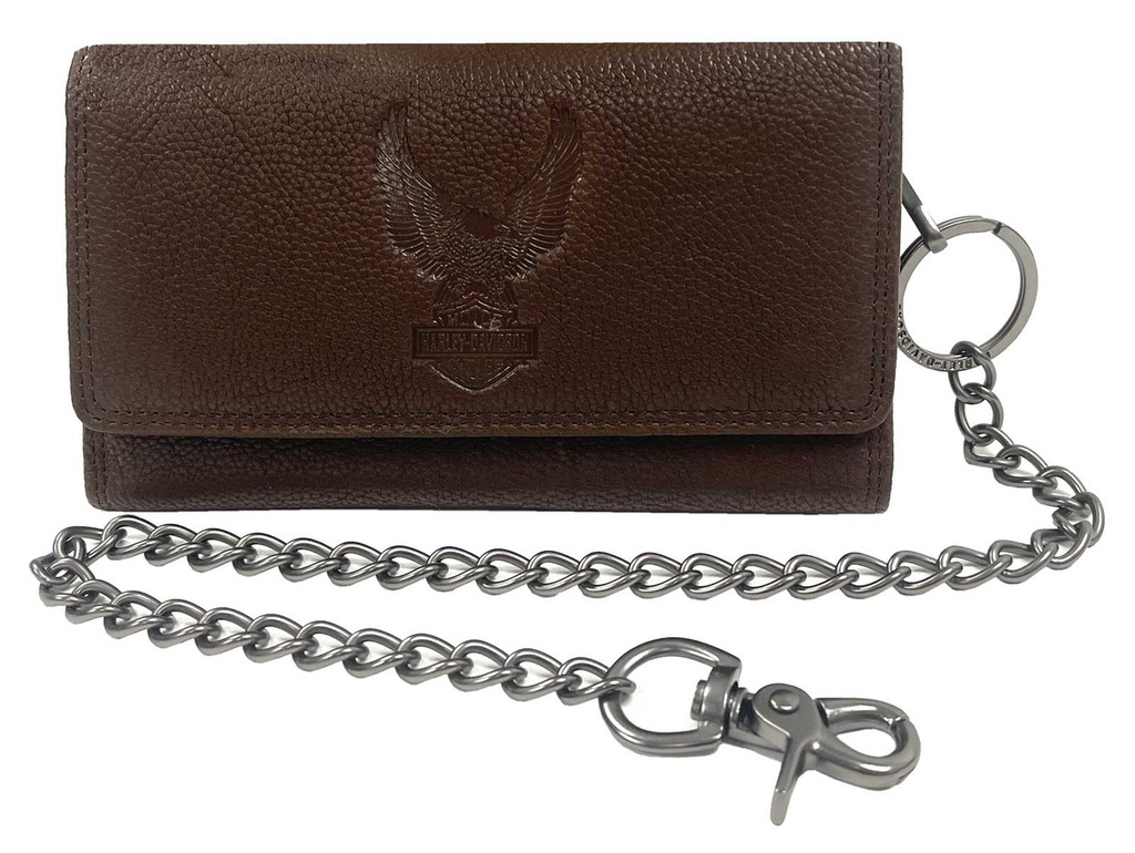 [LMW-224486] EAGLE TRIFOLD TRUCKER WITH CHAIN OLIVE