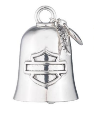 [LJG-224512] HD SHEILD ENGRAVED RIDE BELL WITH WING CHARMS