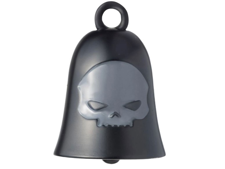 [LJG-224513] HD BLACK MATTE SKULL RIDE BELL