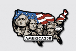 [LSA-224566] 1.5” H-D A250 Mt. Rushmore Pin