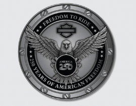 [LSA-224574] 3” H-D A250 Freedom to Ride Heavy-Duty Magnet