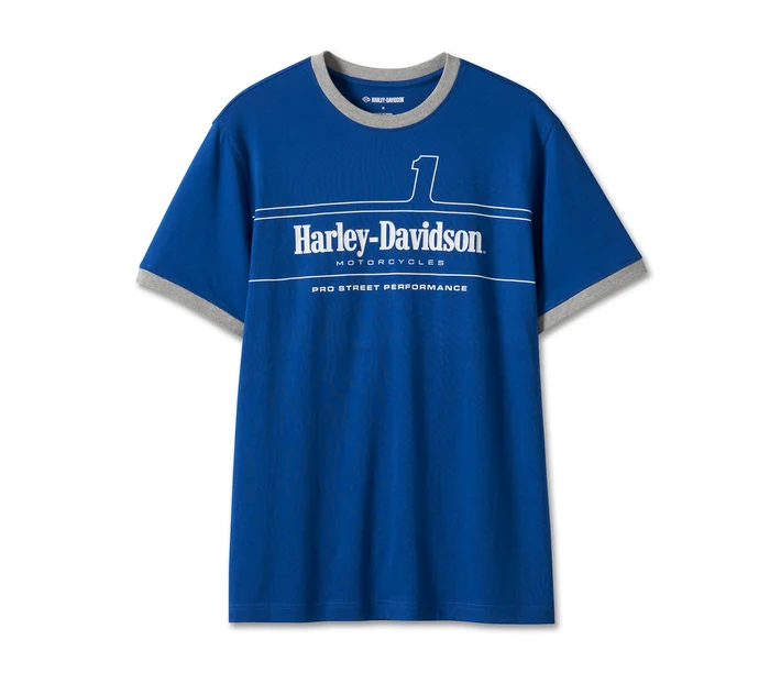 Men's #1 Racing Ringer Tee - True Blue
