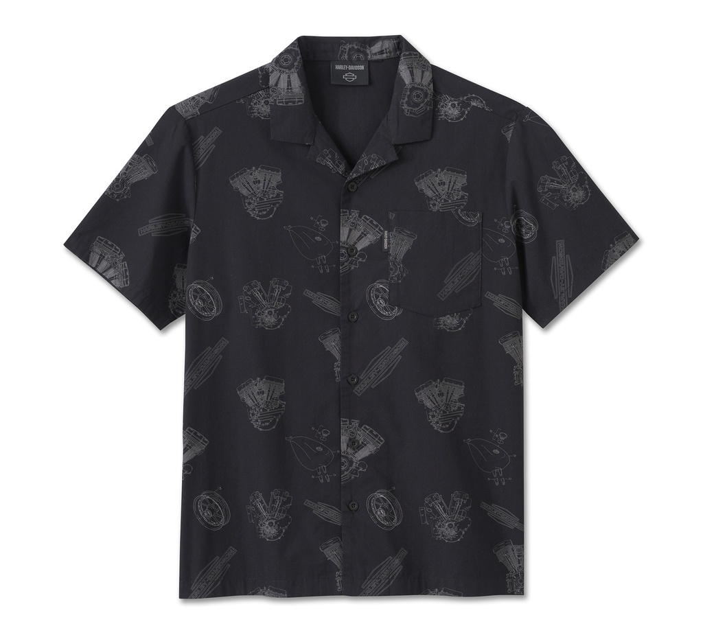 Men's Engine Aloha Short Sleeve Shirt
