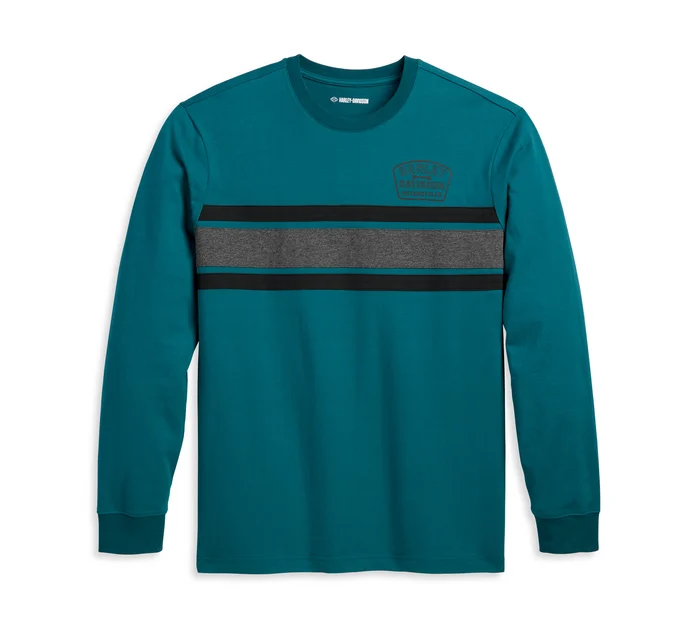 Men's Bar & Shield Apprentice Tee - Colorblocked - Deep Teal