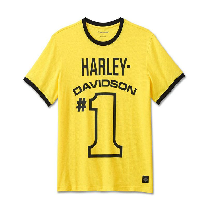 Men's #1 Racing Mesh Ringer Tee - Dandelion