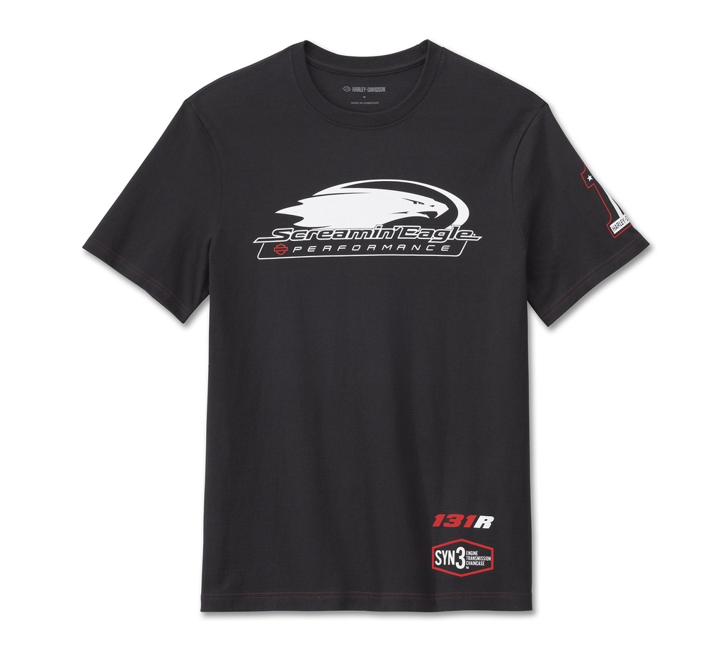 Men's Screamin' Eagle Short Sleeve Tee - Harley Black