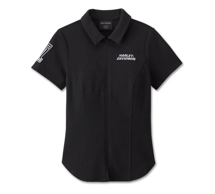 Women's #1 Racing Zip Front Top