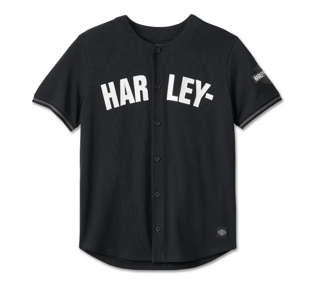 Men's Smokin' Baseball Jersey - Harley Black