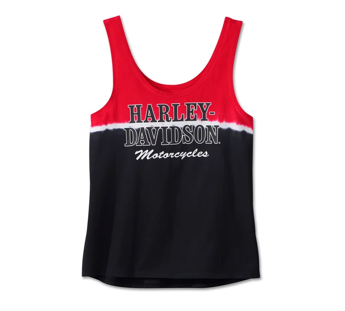 Women's Red Handed Dip Dye Tank