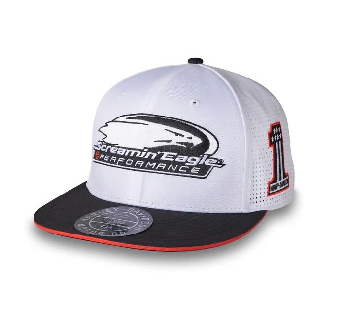 Screamin' Eagle Fitted Baseball Cap - Bright White