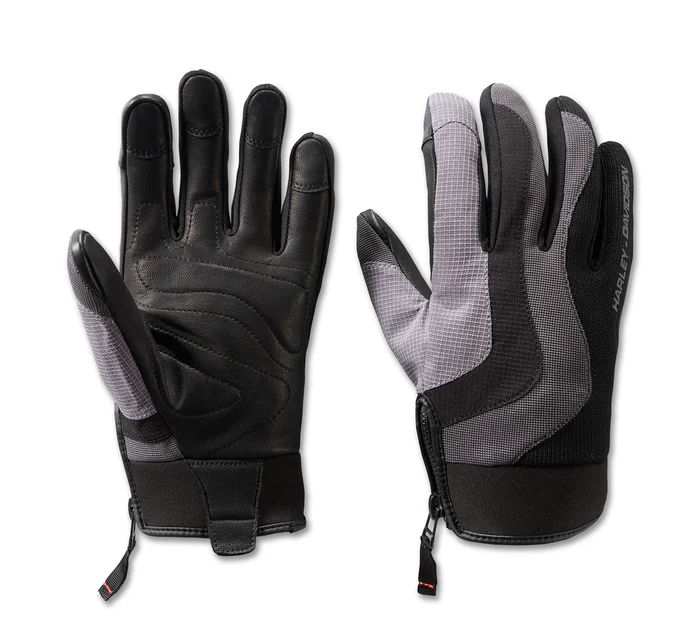 Men's Dyna Knit Mixed Media Gloves - Black Beauty & Quiet Shade