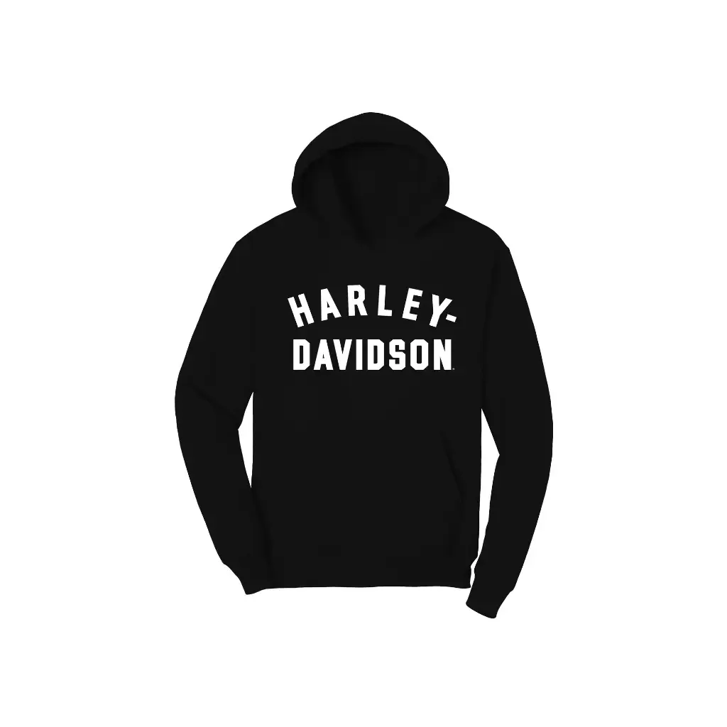 Harley-Davidson® Women's Custom Racer Font Pullover Hoodie - Black 