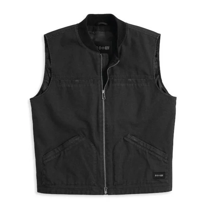 Black Beauty Men's Scenic H-D ADV Canvas Vest