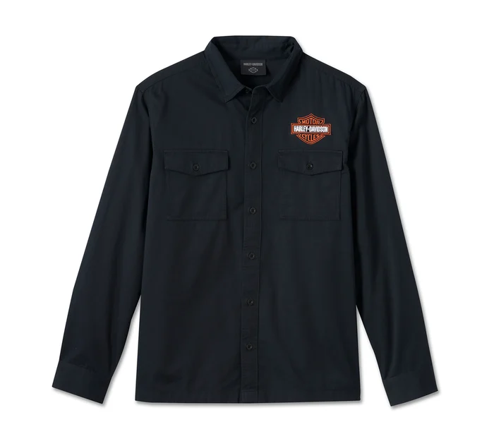 Men's Bar & Shield Long Sleeve Shirt