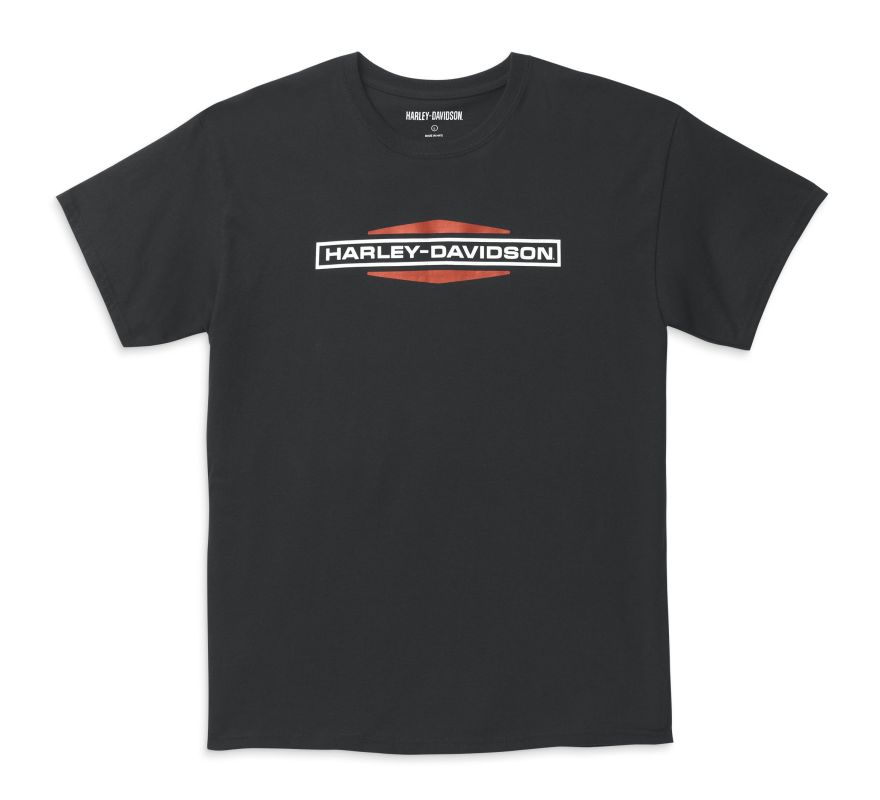 Men's Stacked Logo Tee - Black Beauty
