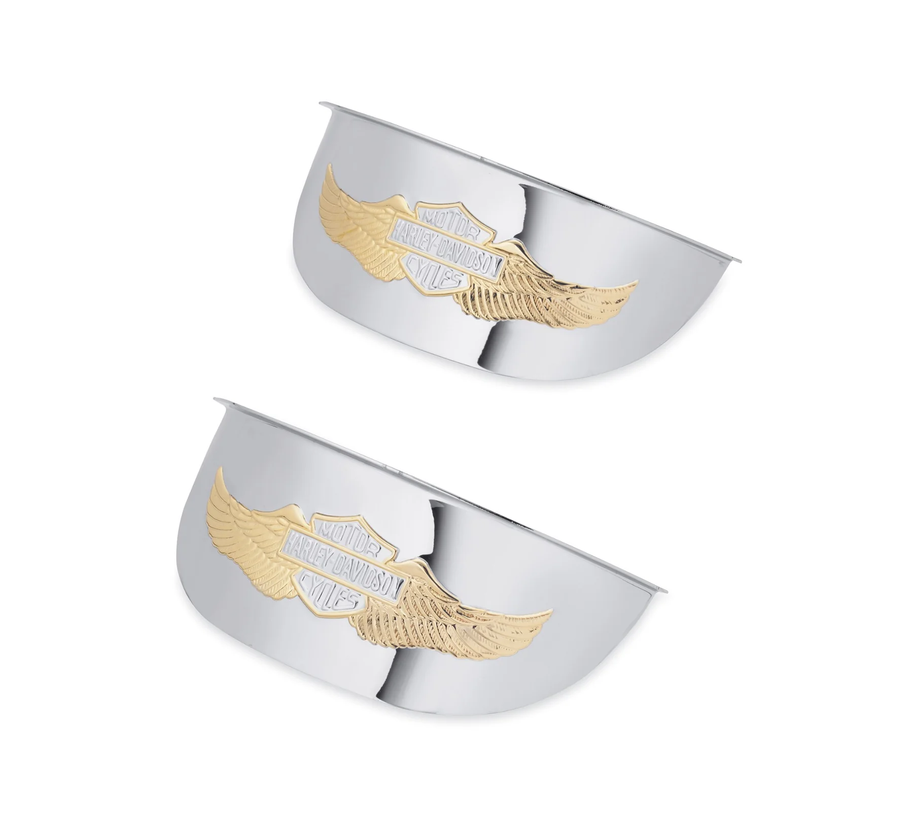 [67796-91T] GOLD PASSING LAMP VISOR, PAIR