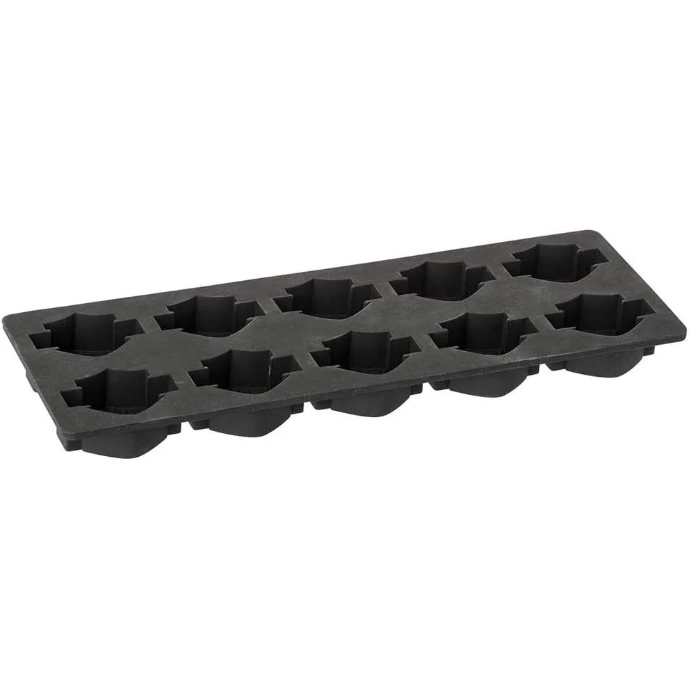 [LAC-01873-9] Core Bar & Shield Silicone Ice Cube Tray, Black