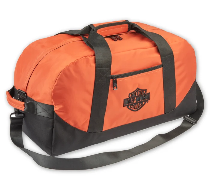 Rugged High-Density Nylon Bar & Shield Dura-Duffel - Orange