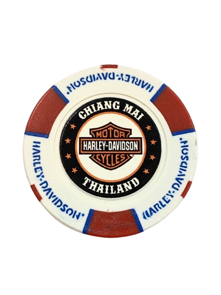 [LDW-01031-0] Poker Chip - Red/White/Blue
