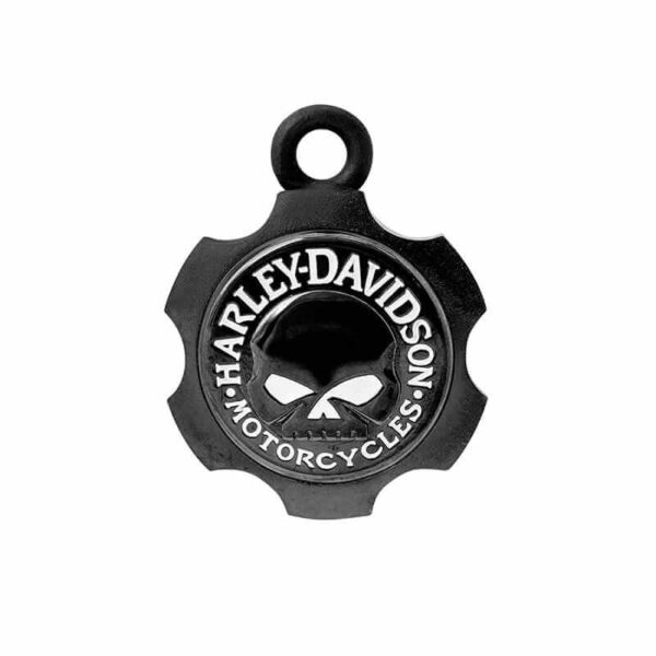 [LMO-01299-7] Axel Shape Willie G Skull Ride Bell – Black Finish
