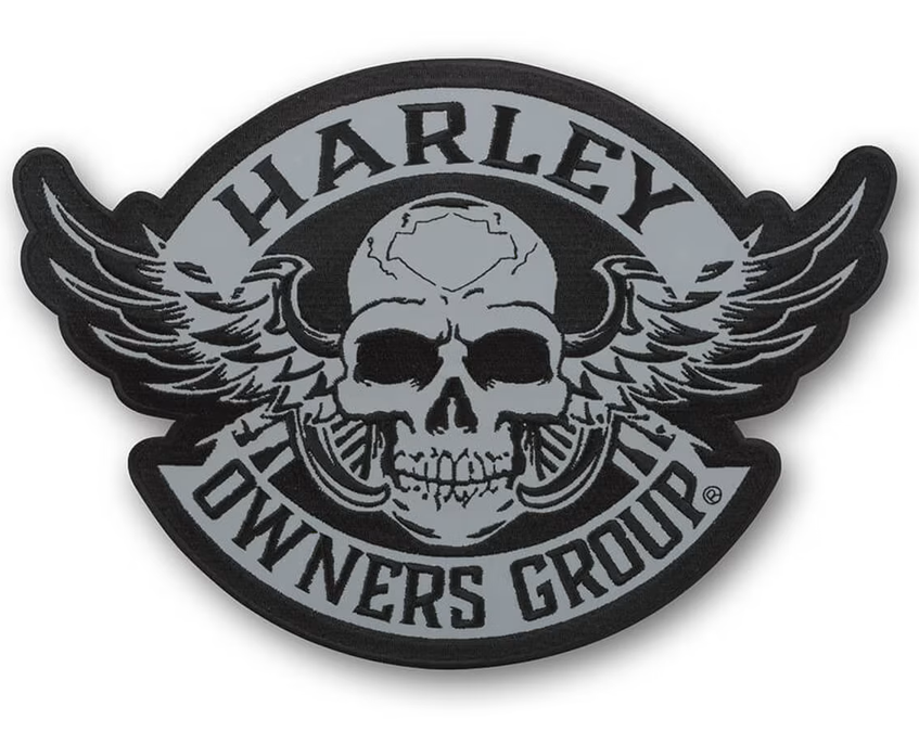 [LNO-01130-0] HOG PATCH SKULL REFLEC LARGE